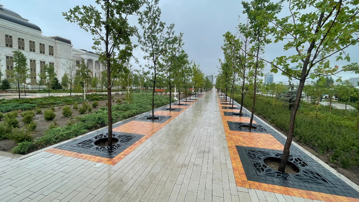 Приствольная решетка для дерева ZKING CRUST 1.2х1.2м Черная в Красноярске фото