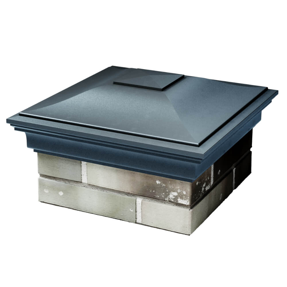 Колпак Zking Монблан Серый на столб 1.5х1.5 кирпича (385х385мм) в Красноярске фото