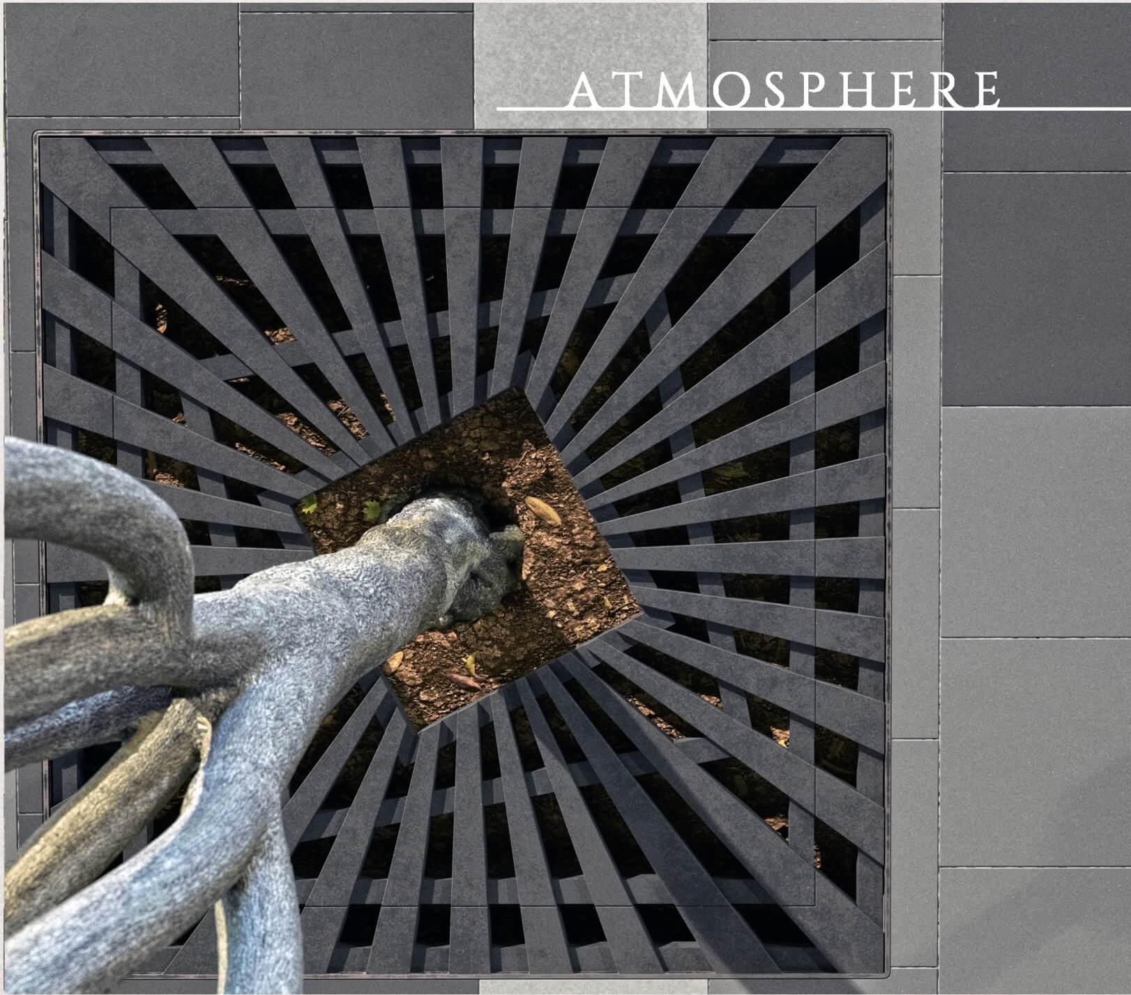 Приствольная решетка для дерева ZKING ATMOSPHERE 1.2х1.2м Черная в Красноярске фото