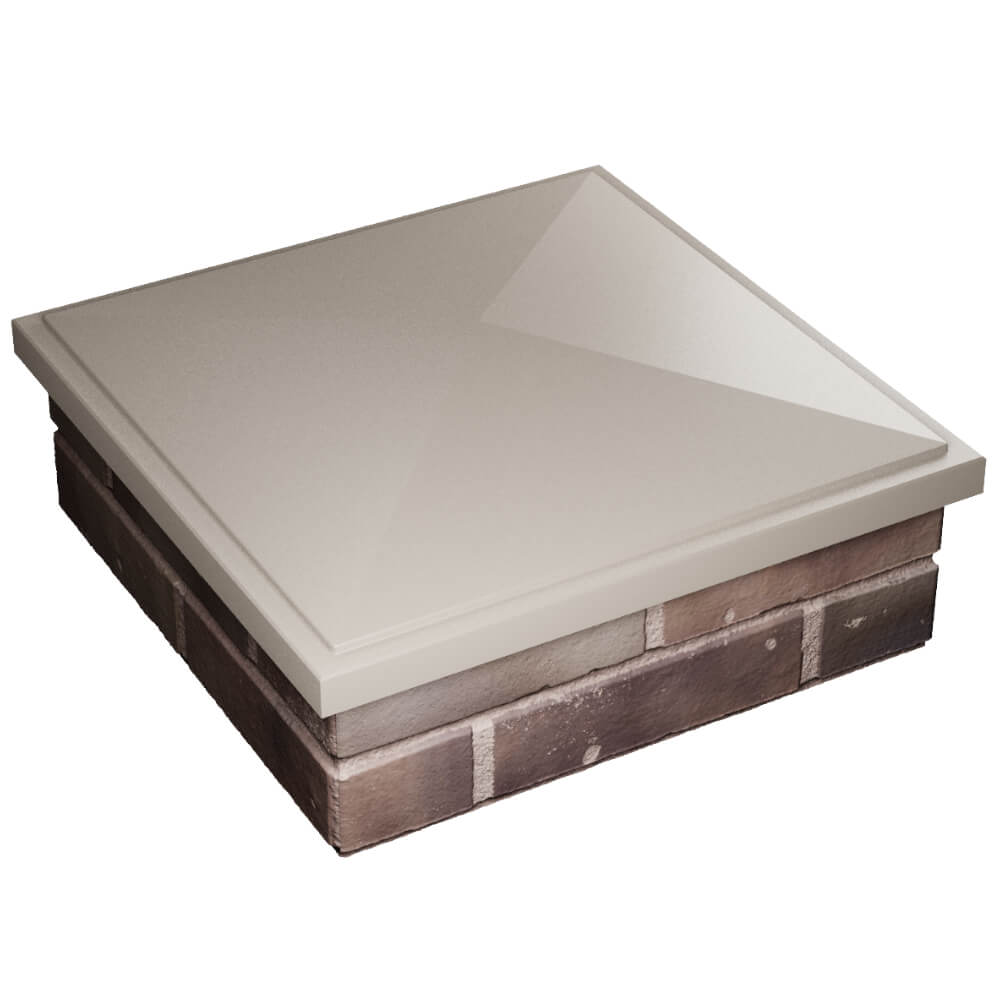 Колпак Zking БонаМоно Бежевый на столб 2х2 кирпича (515х515, 530х530мм) в Красноярске фото