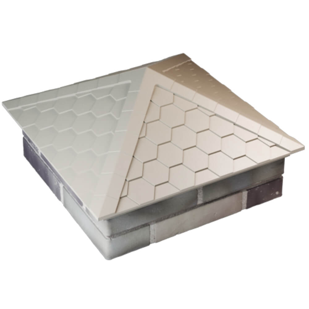 Колпак Zking Эверест Бежевый на столб 2х2 кирпича (535х535мм) Красноярск фото