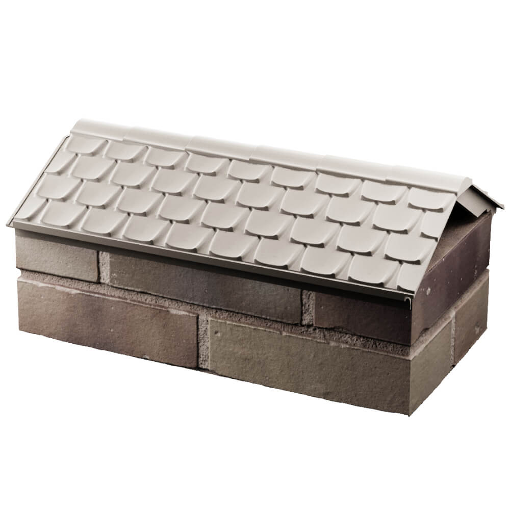 Парапет Zking Эльбрус Бежевый с посадкой на 1 кирпич (255мм) в Красноярске фото