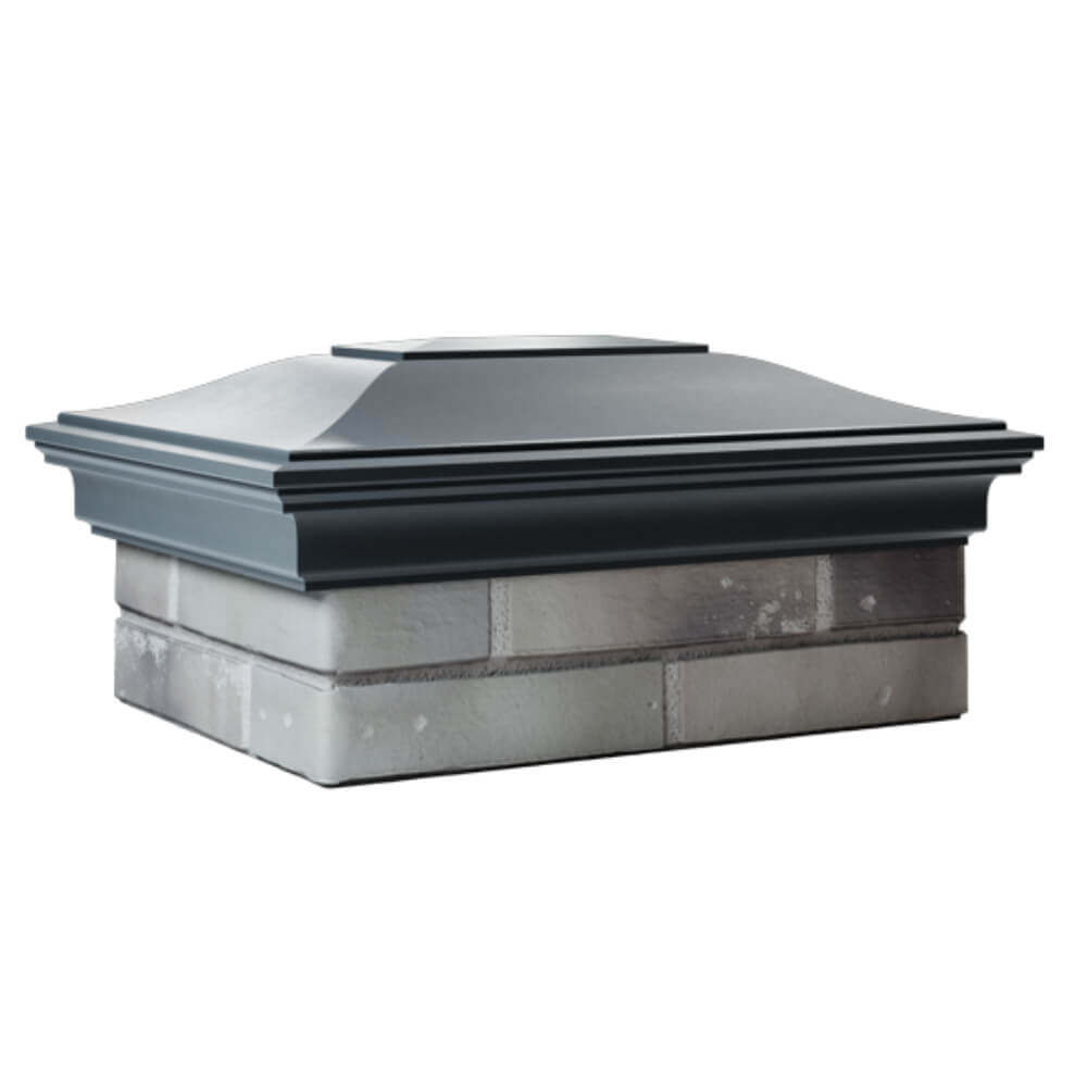 Колпак Zking Монблан Серый на столб 2х1.5 кирпича (515х385мм) в Красноярске фото