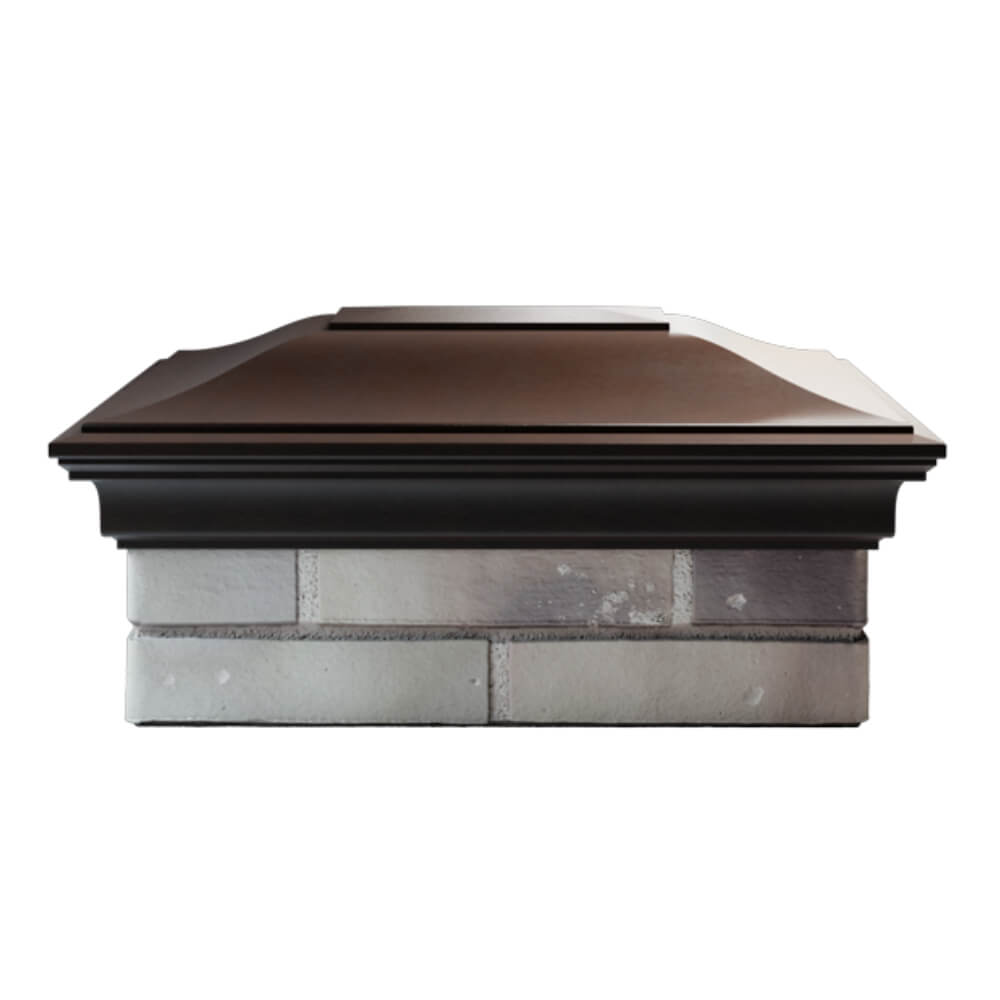 Колпак Zking Монблан Коричневый на столб 2х1.5 кирпича (515х385мм) в Красноярске фото
