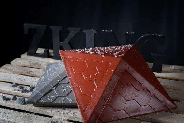 Колпак Zking Эверест Красный на столб 1.5х1.5 кирпича (390х390мм) в Красноярске фото