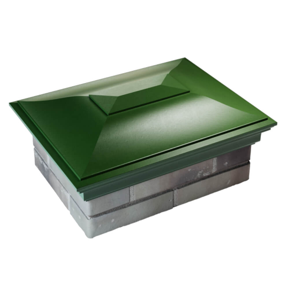 Колпак Zking Монблан Зеленый на столб 2х1.5 кирпича (515х385мм) Красноярск фото