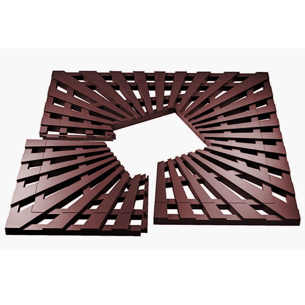 Приствольная решетка для дерева ZKING ATMOSPHERE 1.2х1.2м Коричневая в Красноярске фото