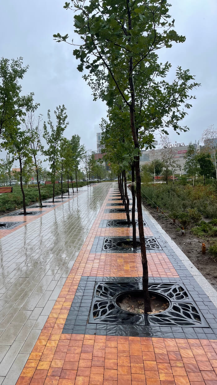 Приствольная решетка для дерева ZKING CRUST 1.2х1.2м Черная в Красноярске фото