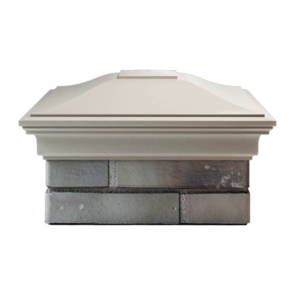 Колпак Zking Монблан Бежевый на столб 1.5х1.5 еврокирпича 0.7НФ (355х355мм) Красноярск фото