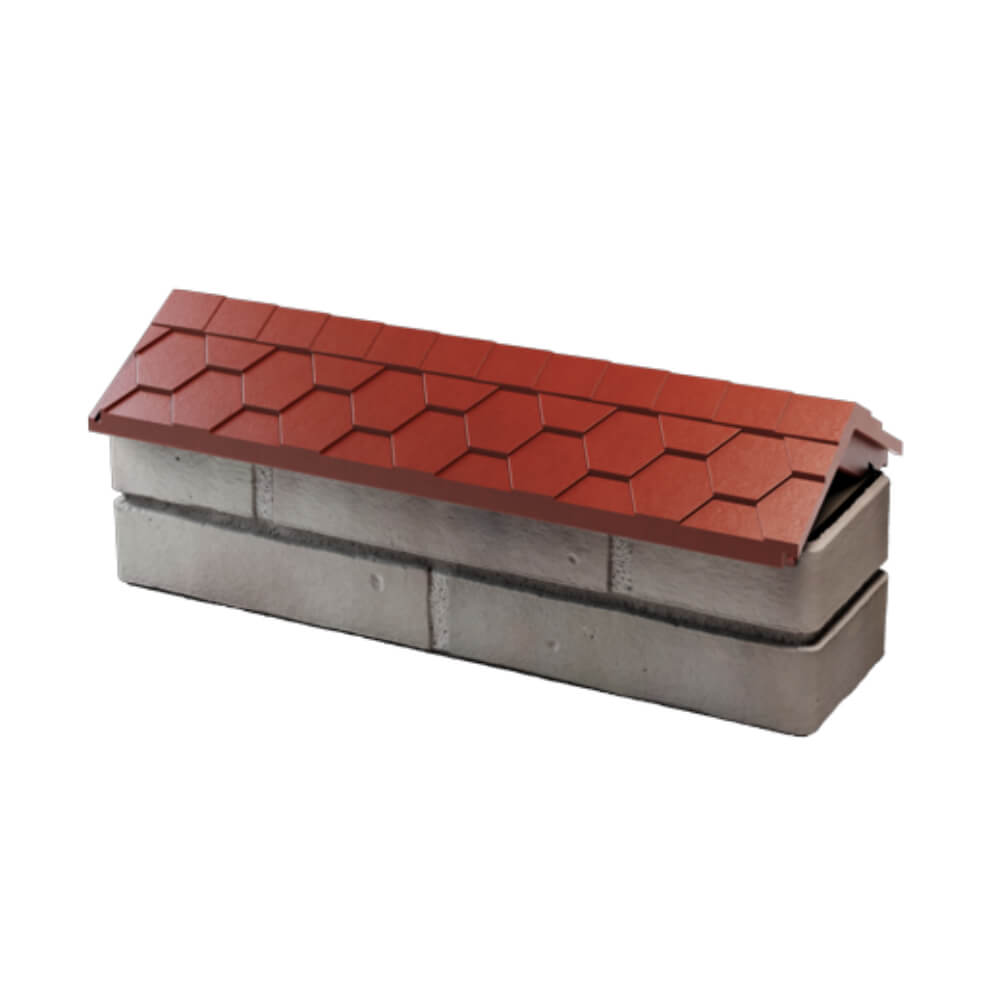 Парапет Zking Эверест Красный с посадкой на 0.5 кирпича (130мм) в Красноярске фото