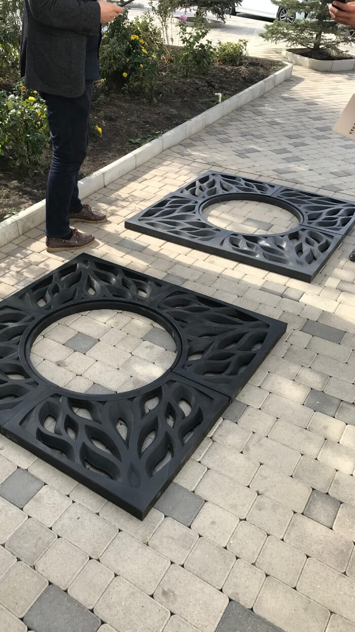 Приствольная решетка для дерева ZKING CRUST 1.2х1.2м Черная в Красноярске фото