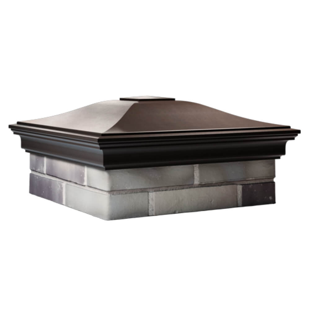 Колпак Zking Монблан Коричневый на столб 2х2 кирпича (515х515мм) в Красноярске фото