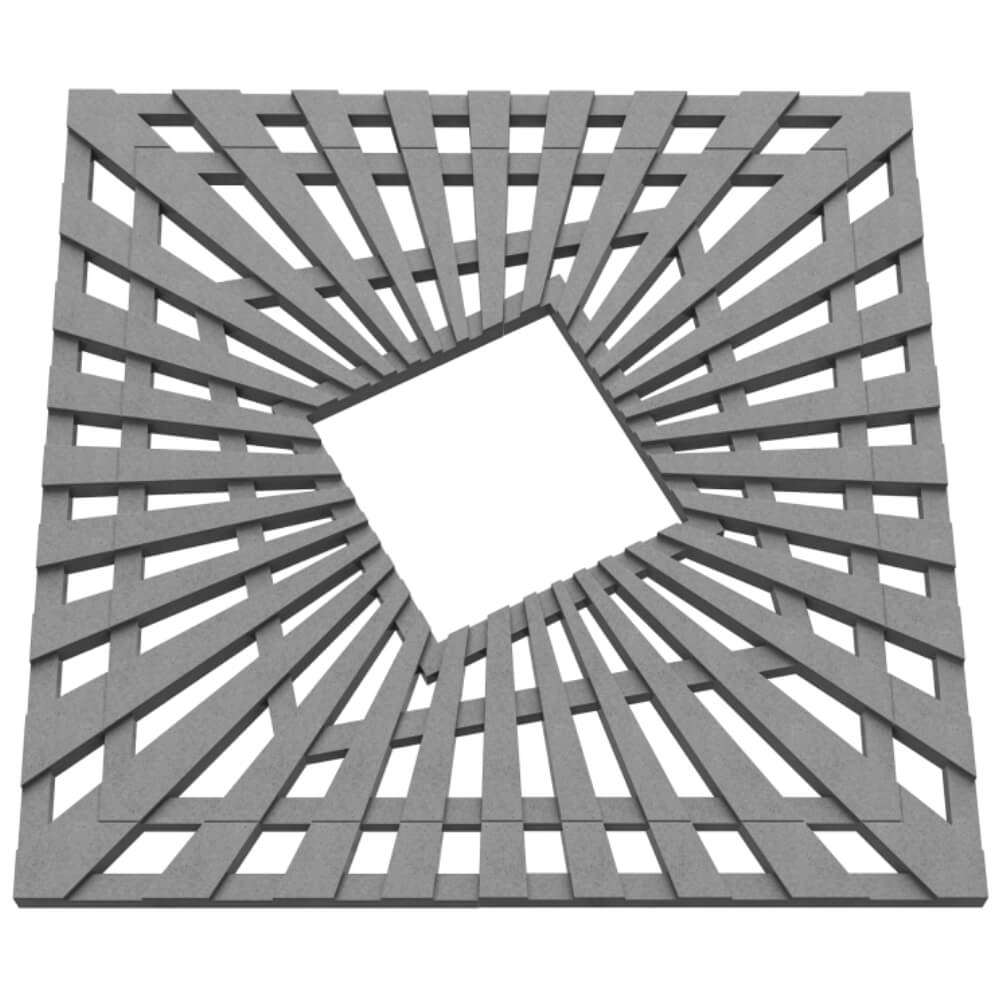 Приствольная решетка для дерева ZKING ATMOSPHERE 1.2х1.2м Серая в Красноярске фото