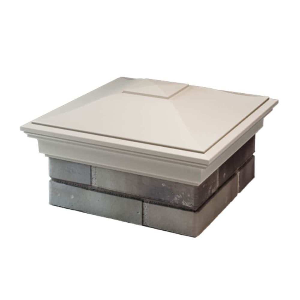 Колпак Zking Монблан Бежевый на столб 1.5х1.5 еврокирпича 0.7НФ (355х355мм) в Красноярске фото