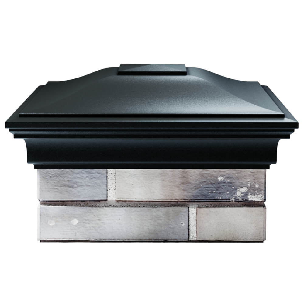 Колпак Zking Монблан Черный на столб 1.5х1.5 кирпича (385х385мм) Красноярск фото