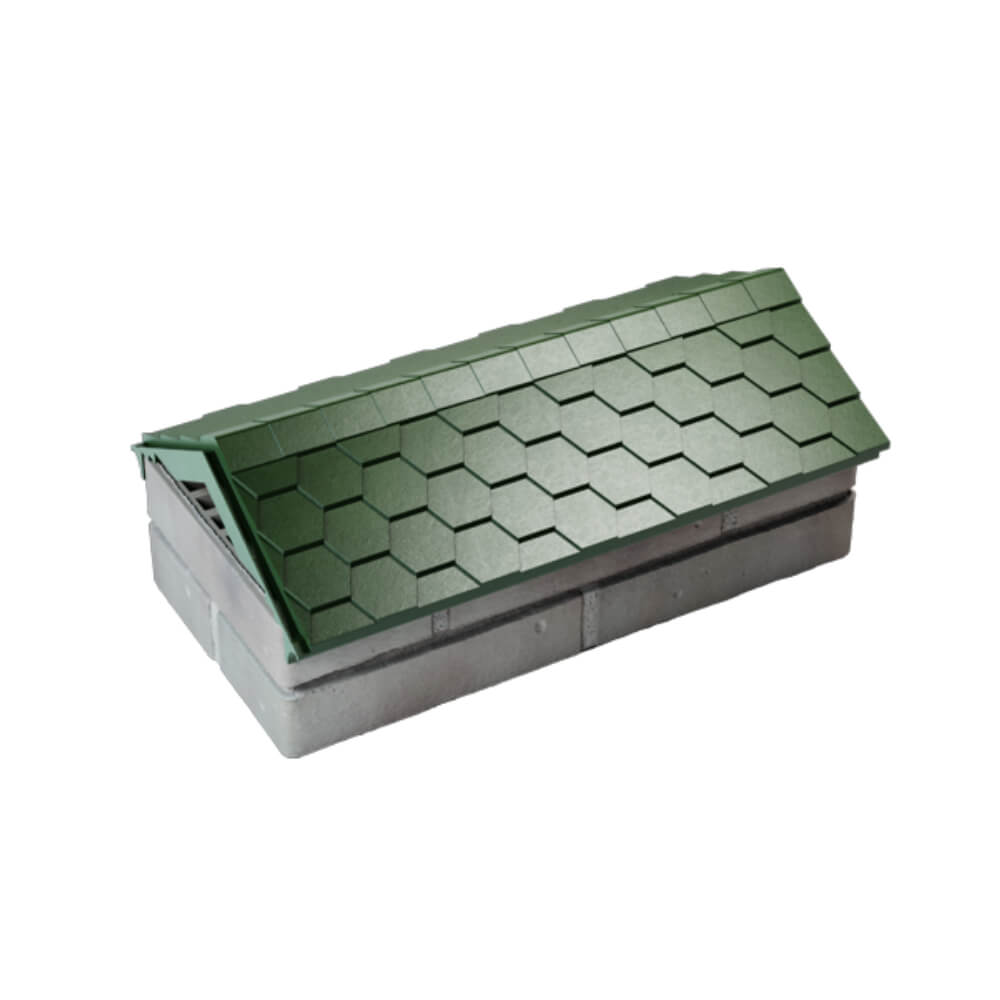 Парапет Zking Эверест Зеленый с посадкой на 1 кирпич (200/225/255мм) в Красноярске фото