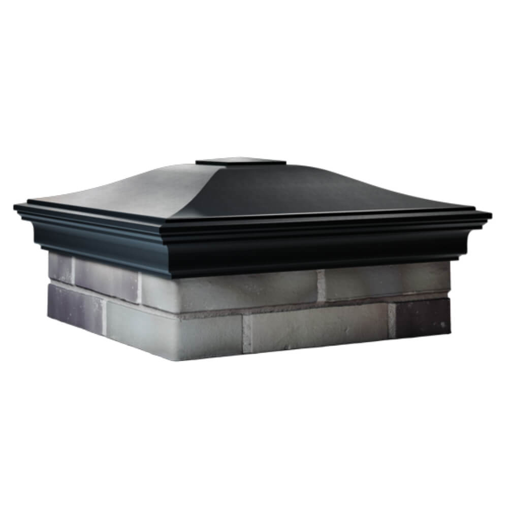 Колпак Zking Монблан Черный на столб 2х2 кирпича (515х515мм) в Красноярске фото