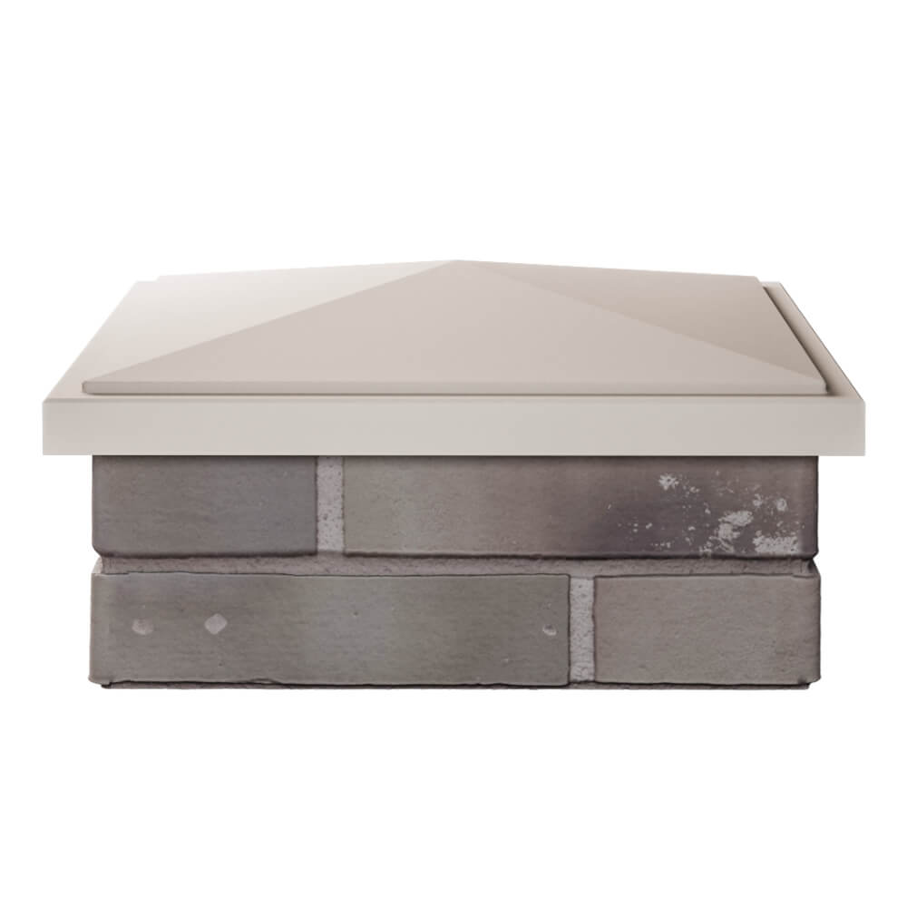 Колпак Zking БонаМоно Бежевый на столб 1.5х1.5 кирпича (385х385, 400х400мм) Красноярск фото