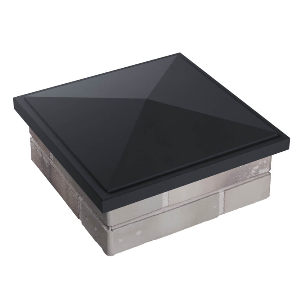 Колпак Zking БонаМоно Серый на столб 1.5х1.5 кирпича (385х385, 400х400мм) в Красноярске фото