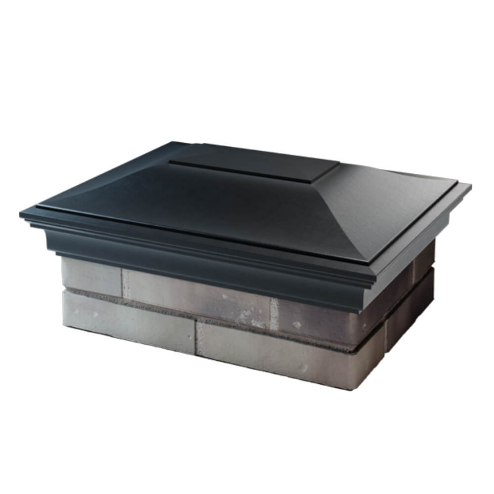 Колпак Zking Монблан Черный на столб 2х1.5 кирпича (515х385мм) в Красноярске фото