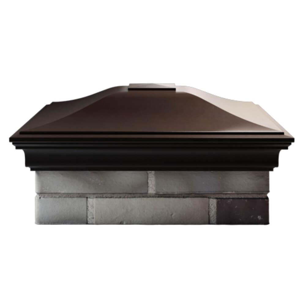 Колпак Zking Монблан Коричневый на столб 2х2 кирпича (515х515мм) в Красноярске фото