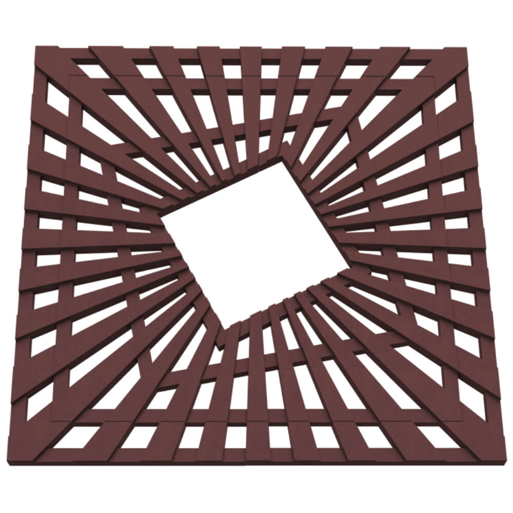 Приствольная решетка для дерева ZKING ATMOSPHERE 1.2х1.2м Коричневая в Красноярске фото