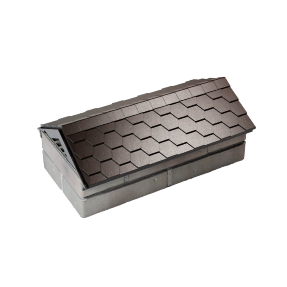 Парапет Zking Эверест Коричневый с посадкой на 1 кирпич (200/225/255мм) в Красноярске фото