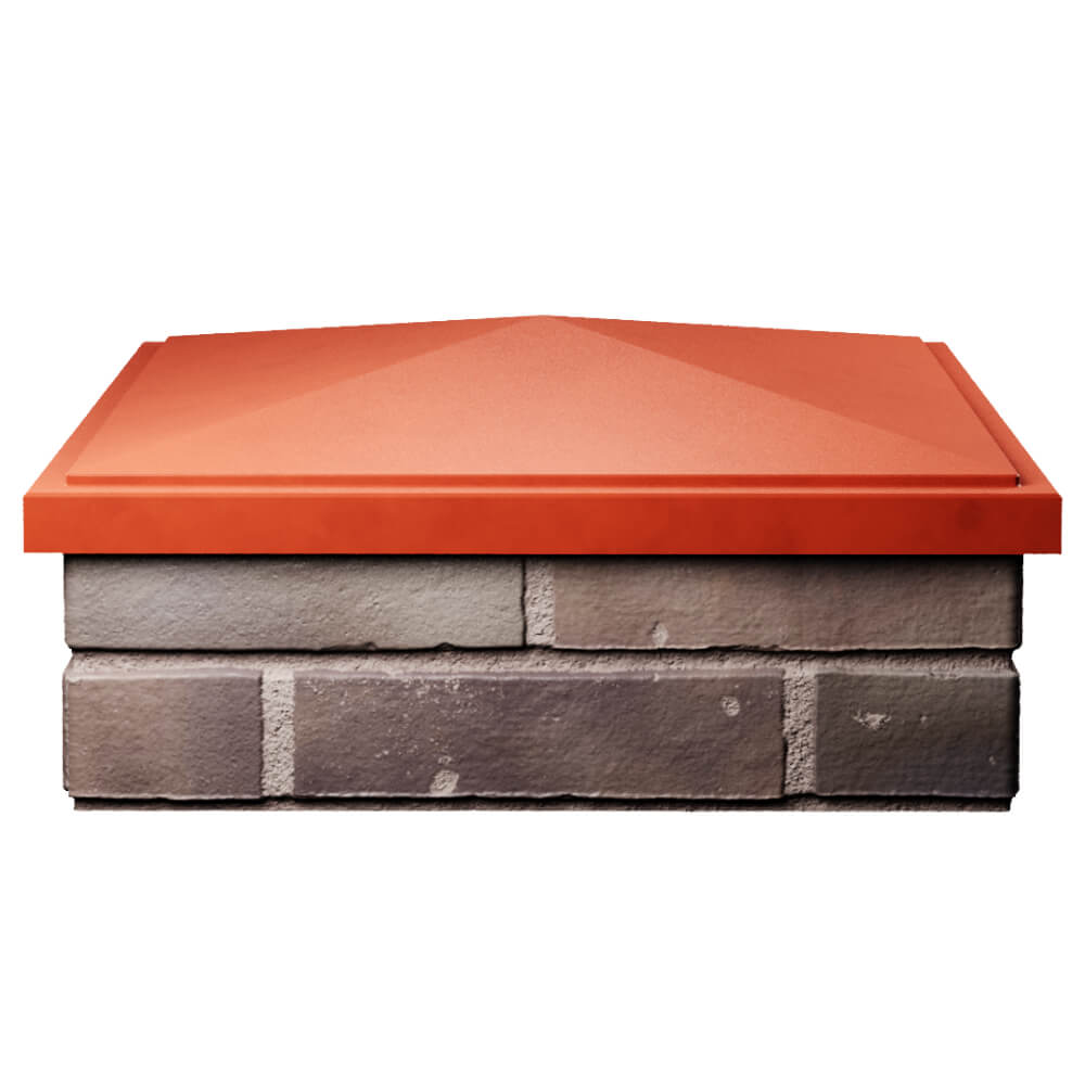 Колпак Zking БонаМоно Красный на столб 2х2 кирпича (515х515, 530х530мм) Красноярск фото