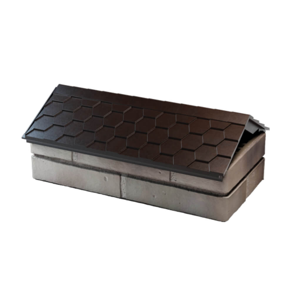 Парапет Zking Эверест Коричневый с посадкой на 1 кирпич (200/225/255мм) в Красноярске фото