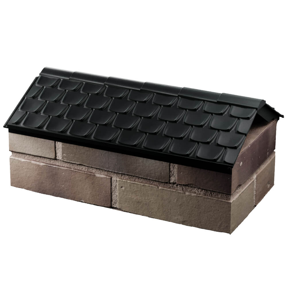 Парапет Zking Эльбрус Черный с посадкой на 1 кирпич (255мм) в Красноярске фото