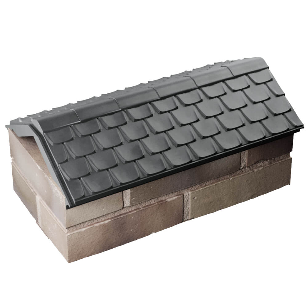 Парапет Zking Эльбрус Серый с посадкой на 1 кирпич (255мм) в Красноярске фото