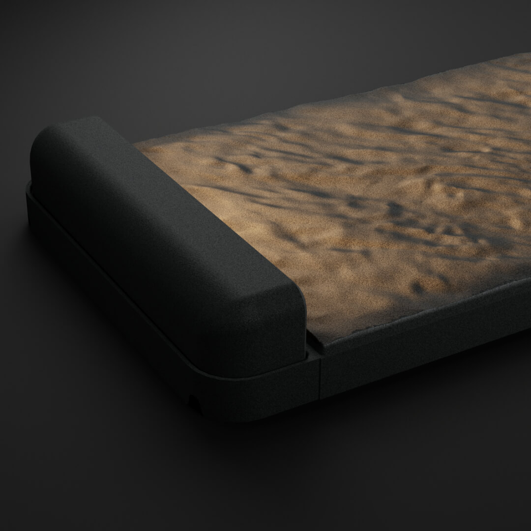 LED Светильник для шаговой плиты STONE Графитовый Серый 330х75х98мм в Красноярске фото