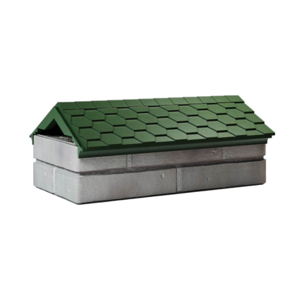 Парапет Zking Эверест Зеленый с посадкой на 1 кирпич (200/225/255мм) Красноярск фото