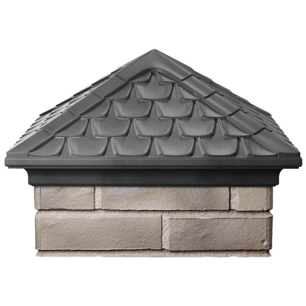 Колпак Zking Эльбрус Серый на столб 1.5х1.5 кирпича (385х385мм) Красноярск фото