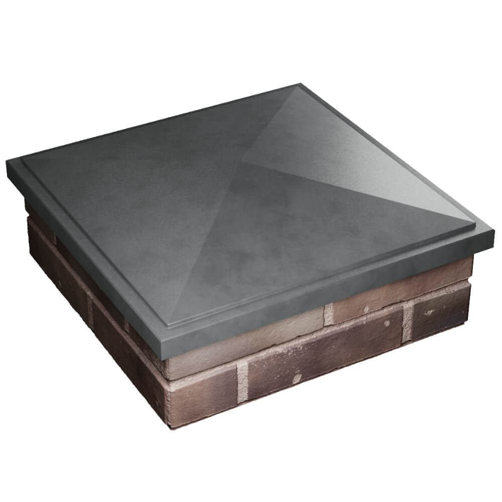 Колпак Zking БонаМоно Серый на столб 2х2 кирпича (515х515, 530х530мм) в Красноярске фото