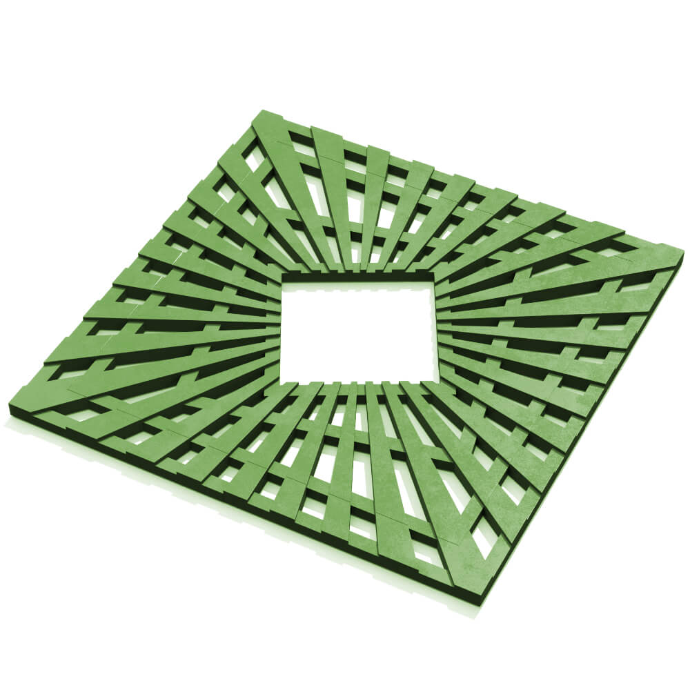 Приствольная решетка для дерева ZKING ATMOSPHERE 1.2х1.2м Зеленая в Красноярске фото