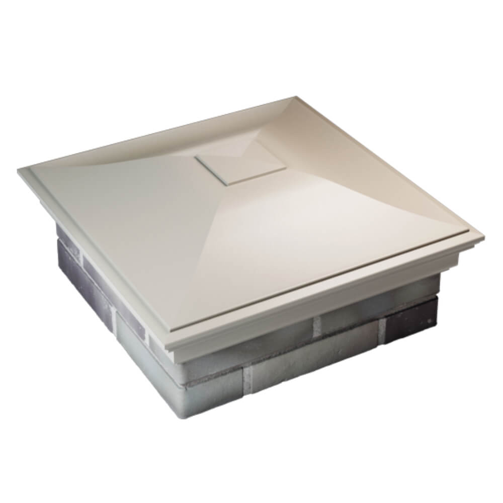 Колпак Zking Монблан Бежевый на столб 2х2 кирпича (515х515мм) Красноярск фото