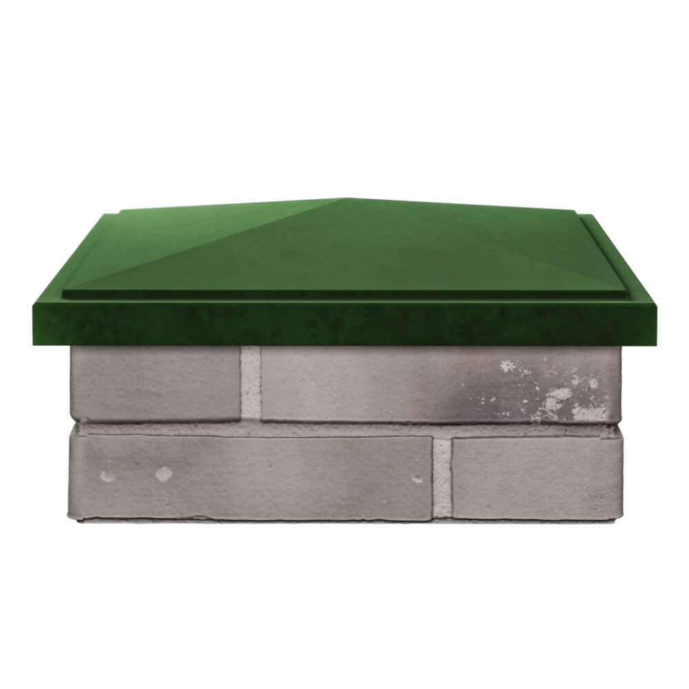 Колпак Zking БонаМоно Зеленый на столб 1.5х1.5 кирпича (385х385, 400х400мм) Красноярск фото