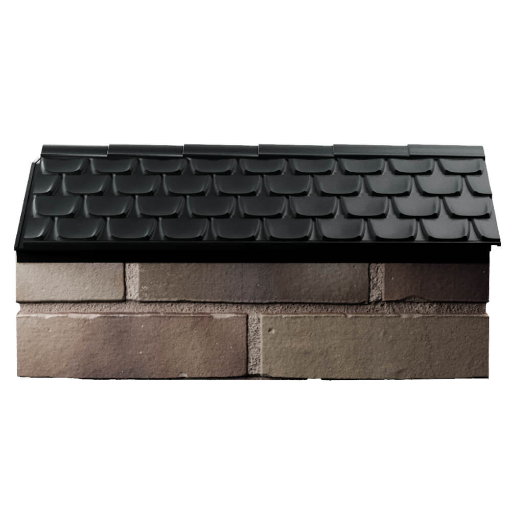 Парапет Zking Эльбрус Черный с посадкой на 1 кирпич (255мм) в Красноярске фото