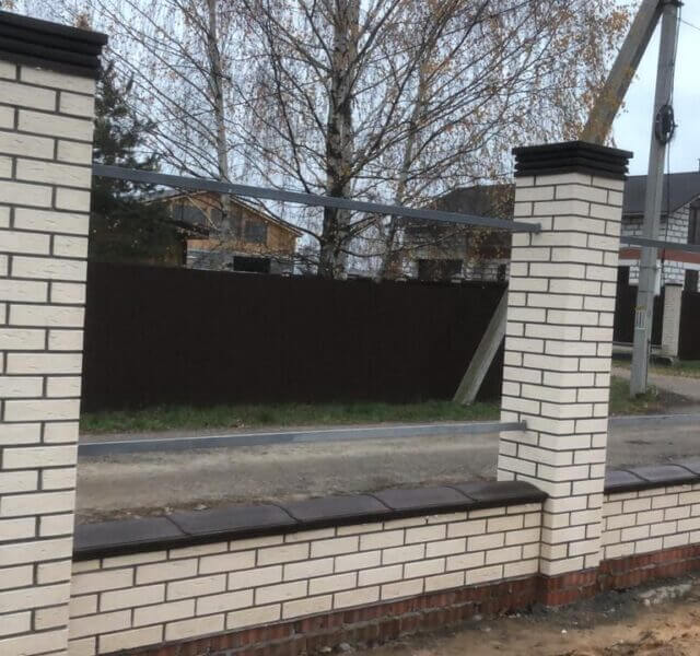 Колпак Zking Бона ХайТек Коричневый на столб 1.5х1.5 кирпича (385х385мм) в Красноярске фото