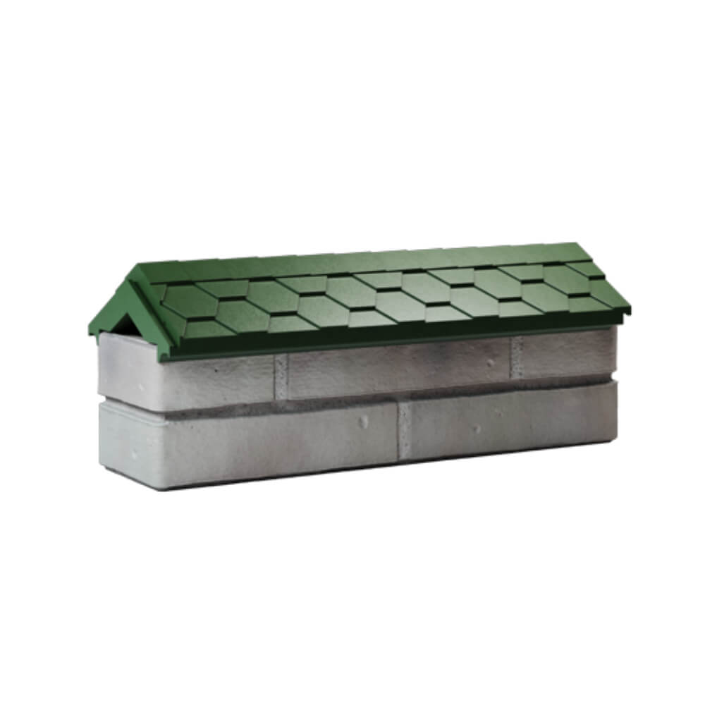 Парапет Zking Эверест Зеленый с посадкой на 0.5 кирпича (130мм) Красноярск фото