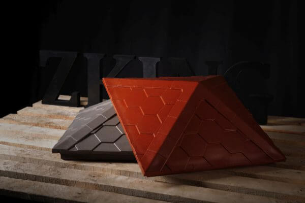 Колпак Zking Эверест Красный на столб 1.5х1.5 кирпича (390х390мм) в Красноярске фото