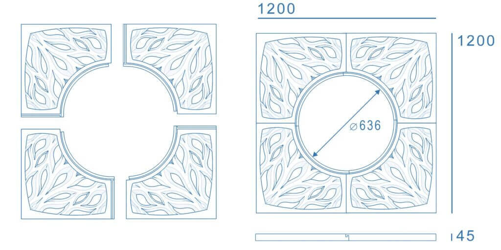 Приствольная решетка для дерева ZKING CRUST 1.2х1.2м Черная в Красноярске фото