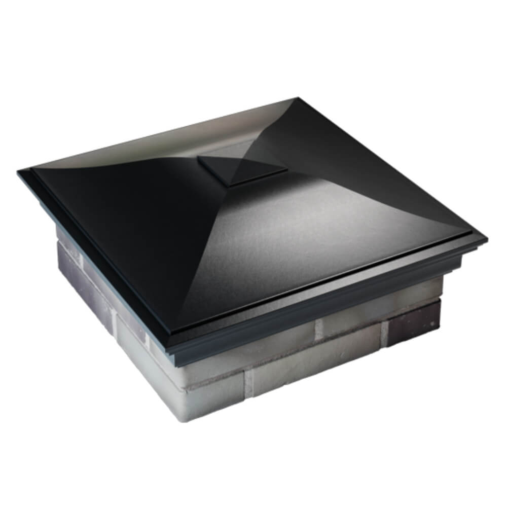 Колпак Zking Монблан Черный на столб 2х2 кирпича (515х515мм) Красноярск фото