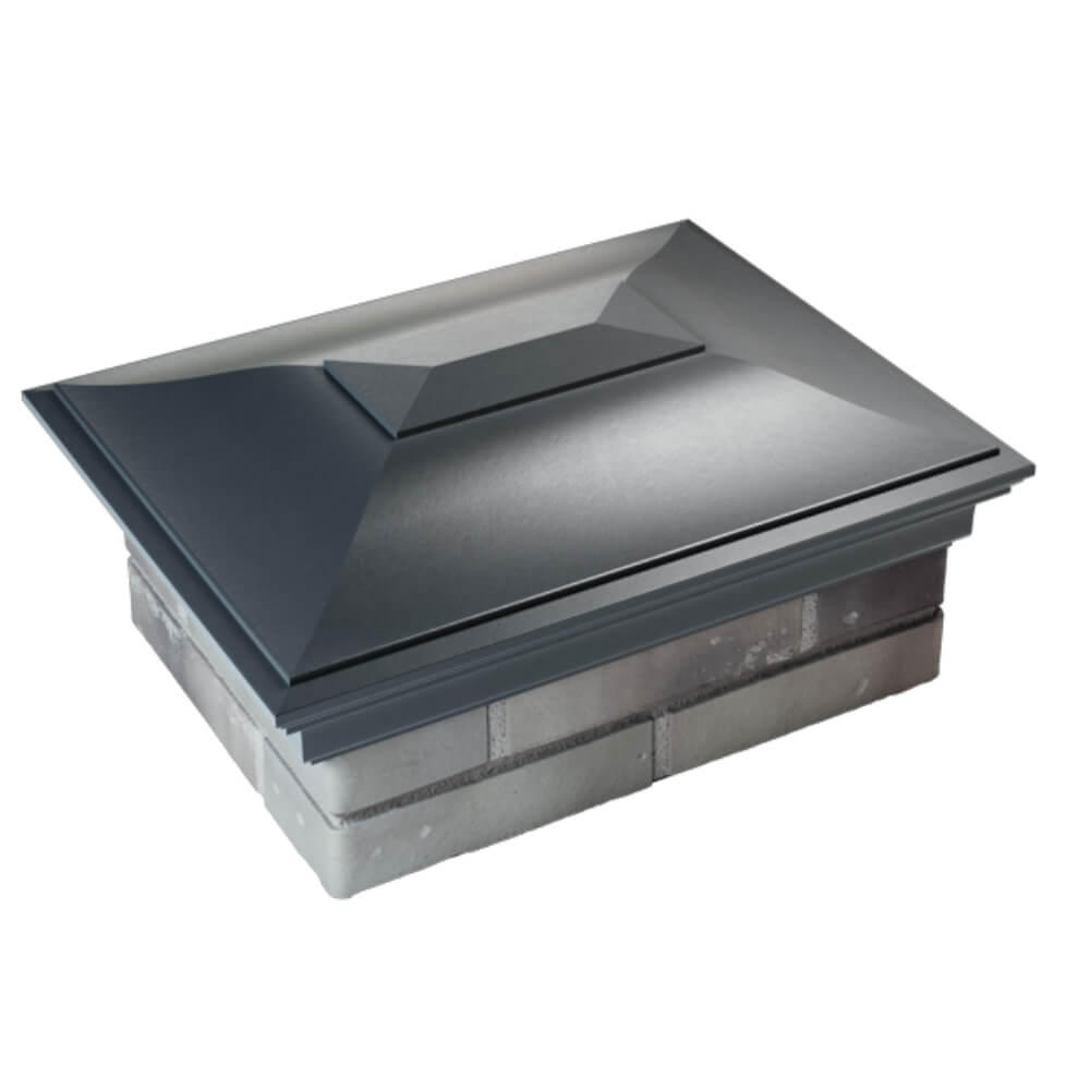 Колпак Zking Монблан Серый на столб 2х1.5 кирпича (515х385мм) Красноярск фото