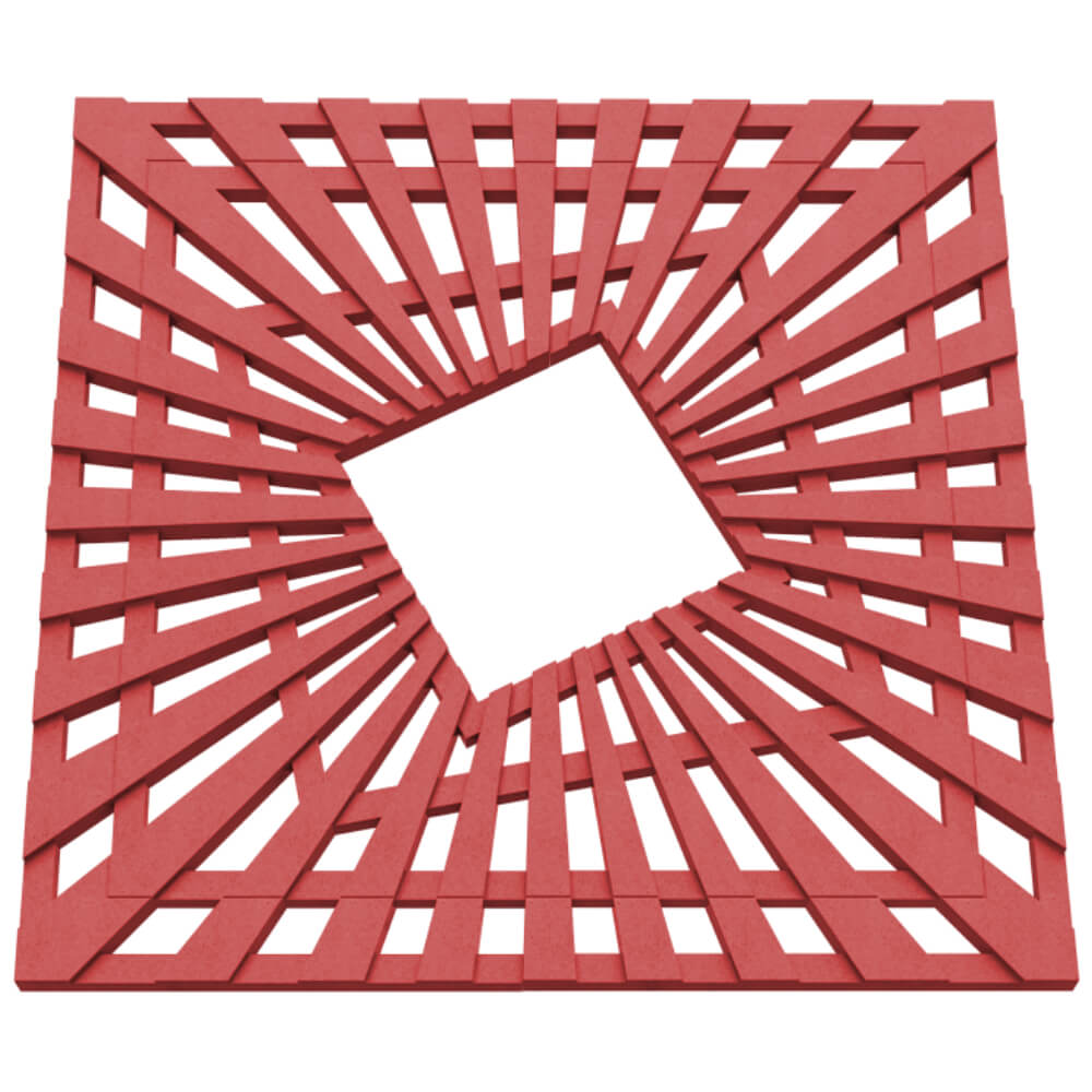 Приствольная решетка для дерева ZKING ATMOSPHERE 1.2х1.2м Красная в Красноярске фото