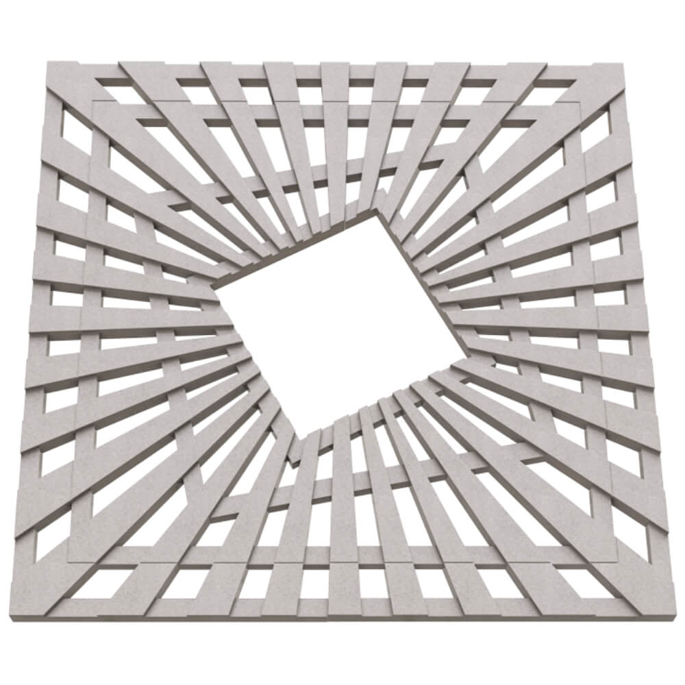 Приствольная решетка для дерева ZKING ATMOSPHERE 1.2х1.2м Бежевая в Красноярске фото