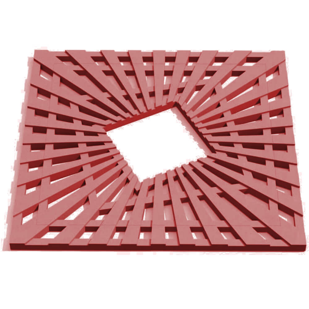 Приствольная решетка для дерева ZKING ATMOSPHERE 1.2х1.2м Красная Красноярск фото