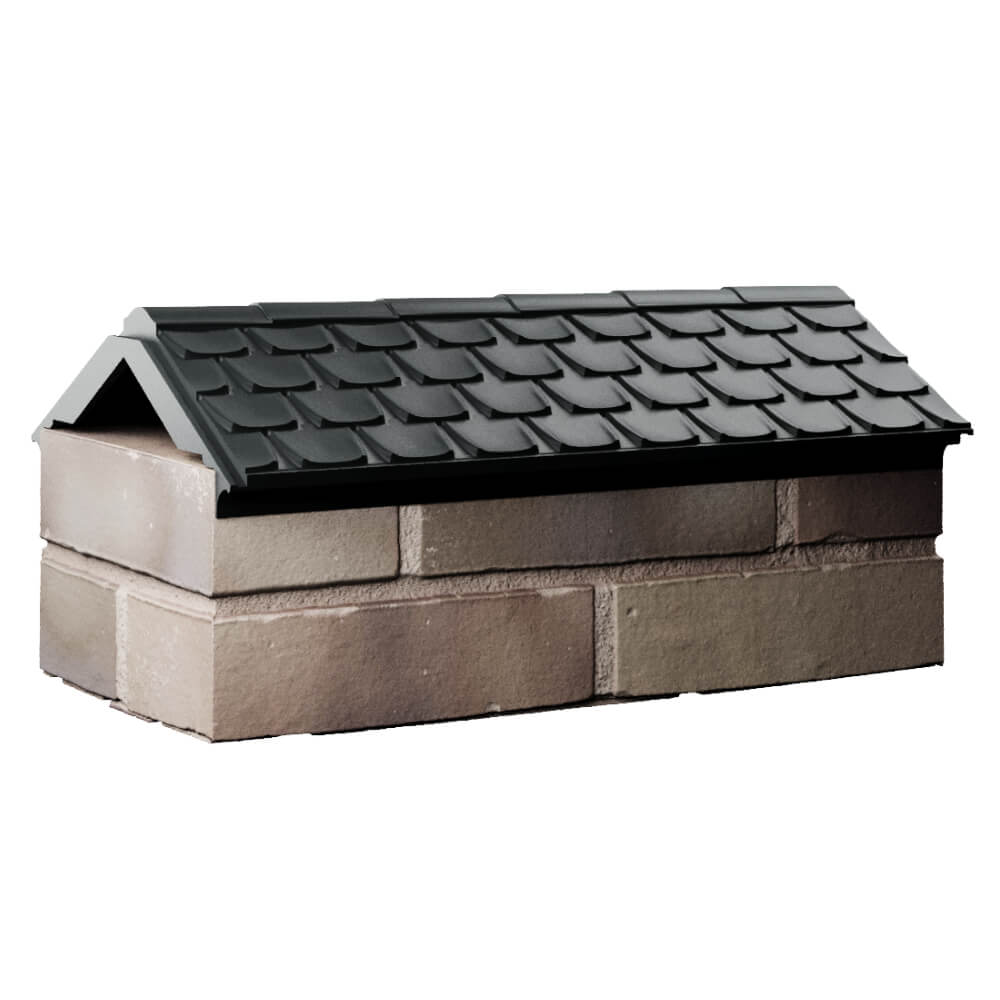 Парапет Zking Эльбрус Черный с посадкой на 1 кирпич (255мм) Красноярск фото