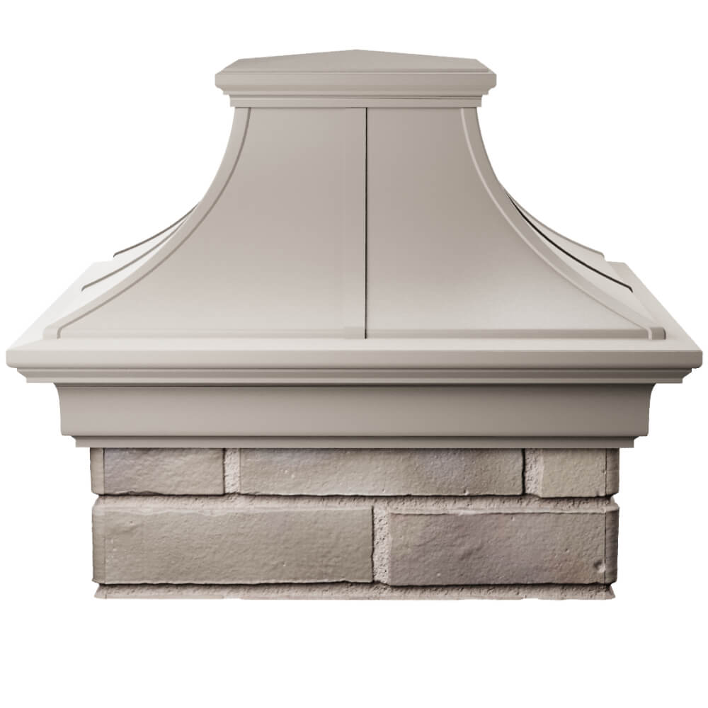 Колпак Zking Монблан Премиум Бежевый на столб 1.5х1.5 кирпича (385х385мм) Красноярск фото